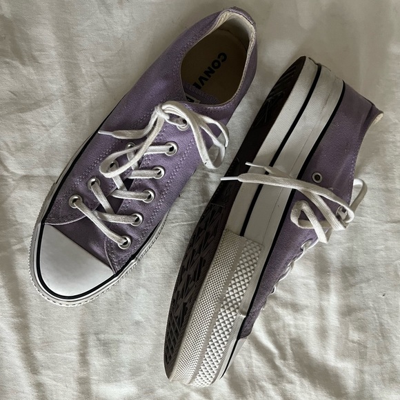 rare lilac converse platforms in size US 10 women’s - Picture 3 of 15